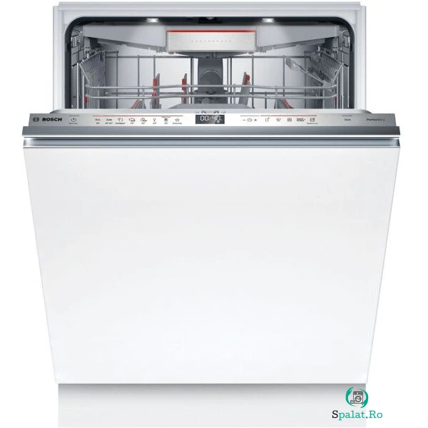BOSCH Masina de spalat vase incorporabila Bosch SBV6ZCX05E, 14 seturi, 8 programe, Clasa B, Home Connect, 60 cm, Alb