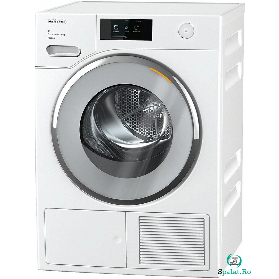 Miele Uscator de rufe Miele TWV 780 WP, Pompa de caldura, 9 kg, Clasa A+++, MTouch, SteamFinish, EcoDry, WiFiConn@ct, Alb