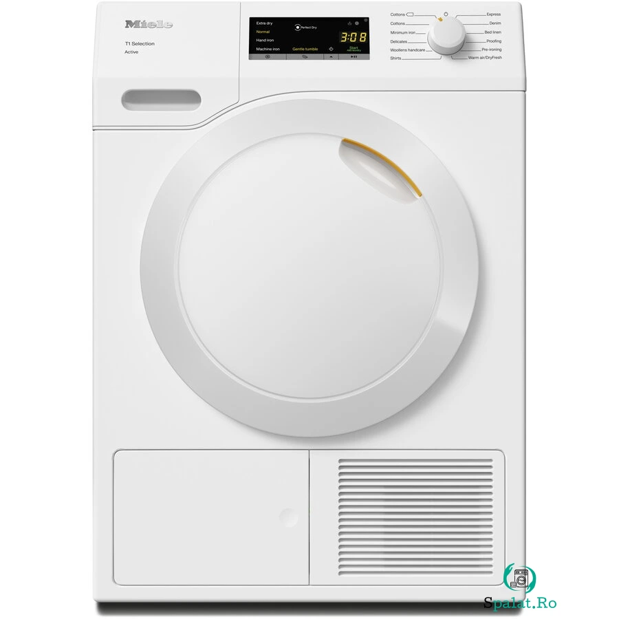 Miele Uscator de rufe Miele TSA 233 WP, Pompa de caldura, 7 kg, 12 programe, Clasa A++, PerfectDry, EasyControl, FragranceDos, Alb