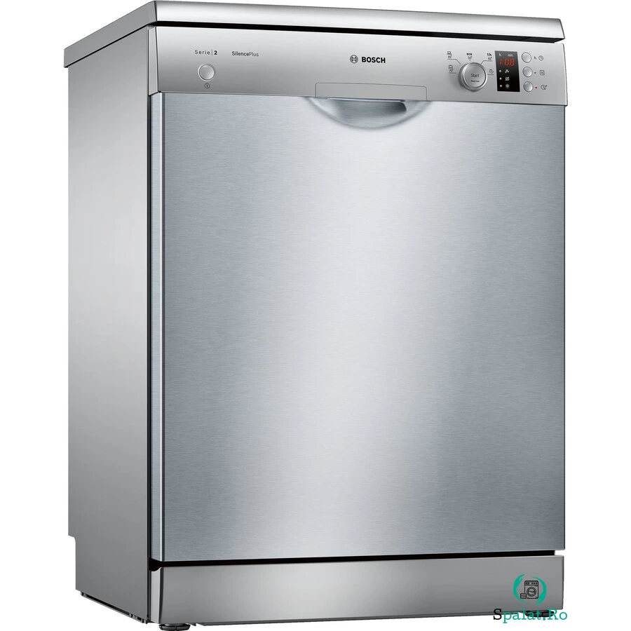 BOSCH Masina de spalat vase independenta Bosch SMS25AI05E, 12 seturi, 5 programe, Silence Plus, Motor EcoSilence Drive, Clasa E, 60 cm, Inox