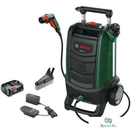 Aparat de Spalat cu Presiune Fontus 18 V 06008B6101 Rezervor 15L Acumulator Verde