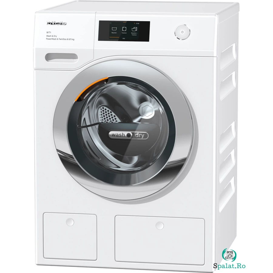 Miele Masina de spalat rufe cu uscator Miele WTR 870 WPM, 8 kg/5 kg, 1600 RPM, Clasa D, Motor ProfiEco, Alb
