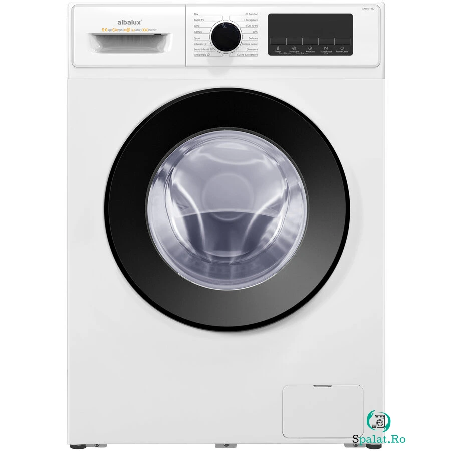 Masina de Spalat Rufe AXWGI1492 1400Rpm 9Kg 16 Programe Alb-Negru