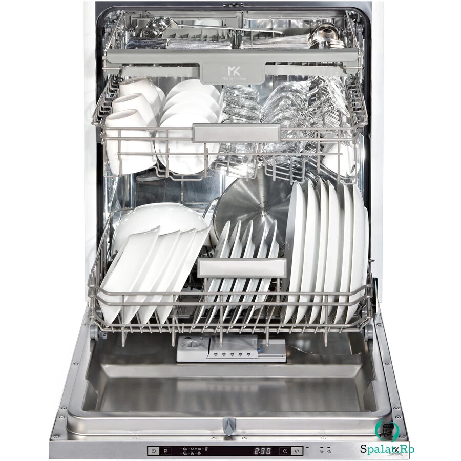 Master Kitchen Masina de spalat vase incorporabila Master Kitchen MKDW FI607314-EHPD, 14 seturi, 7 programe, 3 cosuri, Clasa D, Aquastop, 60 cm