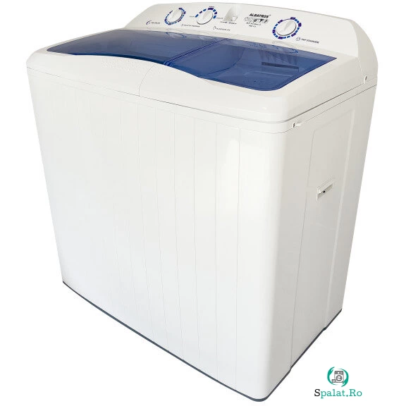 Masina de Spalat Rufe Semiautomata WMS10.3 Capacitate Rufe Uscate 10Kg Capacitate Rufe Stoarcere 5Kg Alb/Albastru