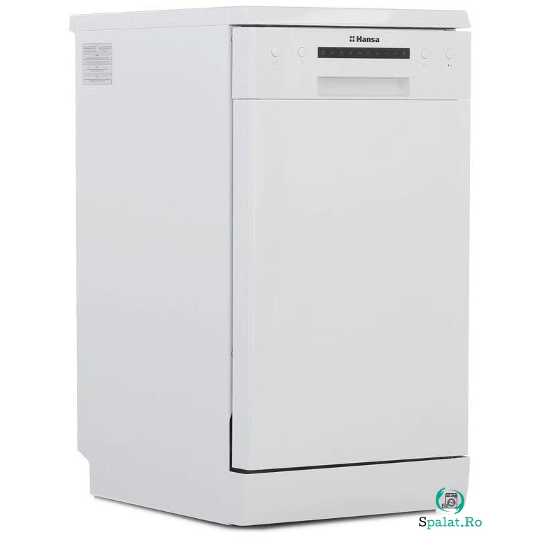 hansa Masina de spalat vase independenta Hansa ZWM416WH, slim, 9 seturi, 6 programe, 5 setari temperatura, dimensiune 45x60x85, alb