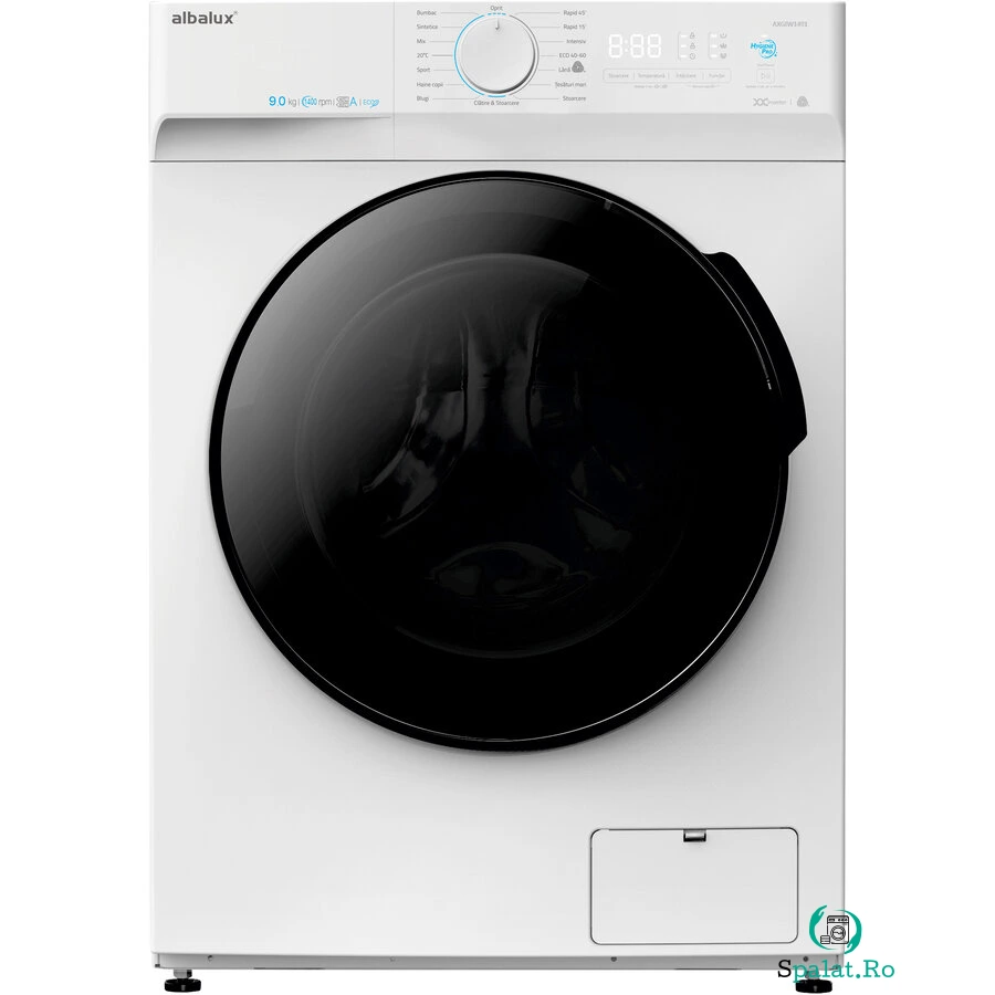 Masina de Spalat Rufe Frontala AXGIW1491 Capacitate 9KG 1400RPM 16 Programe Functie Hygiene Pro Clasa A Alb